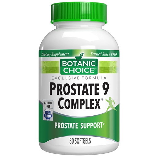 [BRSWGZAZBAGQYHQY] Botanic Choice Prostate 9 Complex Softgels, 30 Ct - Prostate Supplements for Men with Saw Palmetto; Prostate Health Supplements for Men for Prostate Support