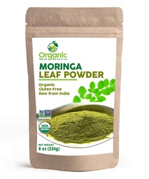 Organic Moringa Powder - 8 oz (226g) | USDA Organics, Non-GMO, Kosher, Halal, Moringa Olifera Powder - 100% Raw and Natural, by SHOPOSR