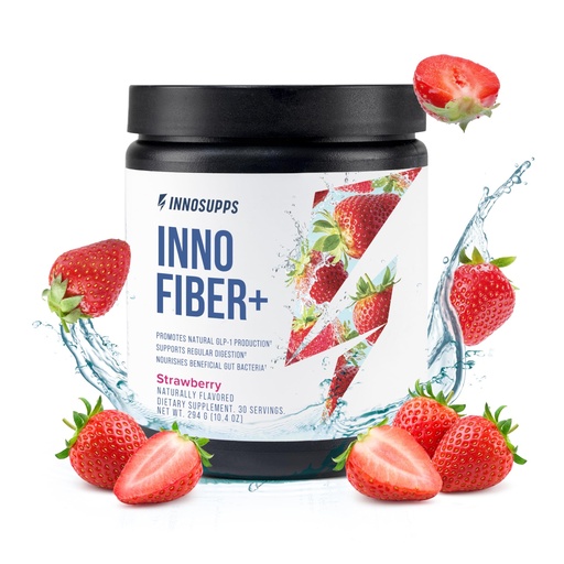 [BRSRGHQDPING23LX] Inno Fiber+ 6g Daily 3-in-1 Fiber Supplement + Prebiotic, Probiotic, and Postbiotic for Men & Women, Supports Digestive Health, Gut Health, 30 Servings
