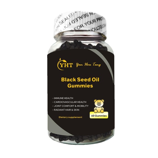 [BRSREZA5BB6A4H3U] Eilin YHT Sativa Black Seed Oil Gummies 1000MG Immune System Joints Digestion Hair Skin Support Supplement 60 Counts