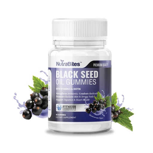 [BRSREHY5BF5GMHI3] Black Seed Oil Gummies - 1000mg Cold-Pressed Nigella Sativa for Immune, Digestion & Heart Health - Antioxidant Support, Skin Radiance & Wellness - Organic & Vegan-Friendly (60 Count)