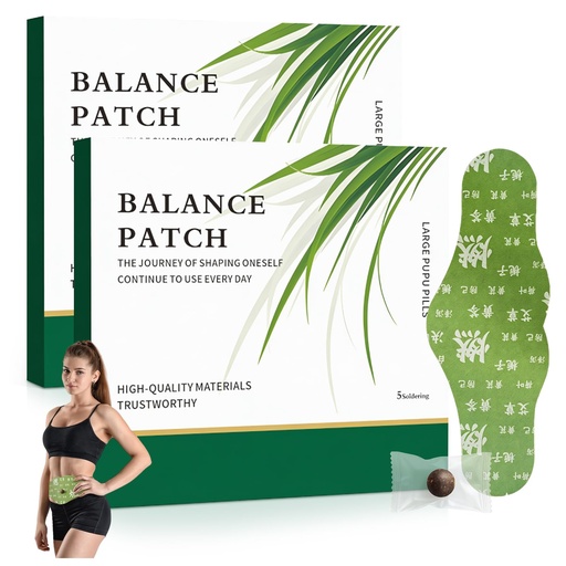 [BRSRGCQNAUPBMDQ4] Balance Patch Herbal Patch Pad Balance, 2026 New Mugwort Herbal Navel Patches, Supporting Reduced Bloating Appearance, Comfortable Adhesive Design, Gentle Formula for All Skin(2 Box 10 Piece)