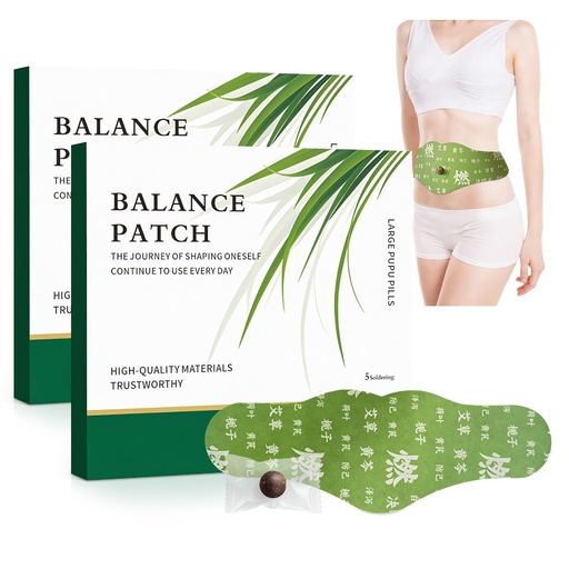 [BRSRGCTYOZ5GCHTZ] Herbal Patch Pad Balance – Mugwort Herbal Navel Patches for Menstrual Cramp Relief, Supporting Reduced Bloating Appearance, Promotes Abdominal Comfort Non-Irritating Design 1 Boxes 5 Piece (2 Box)
