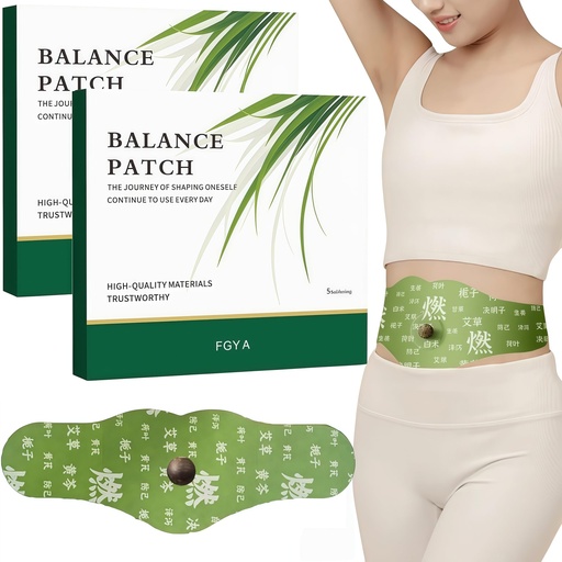 [BRSRGBI5CUJWMFLF] 2 Hanpo Japanese Herbal Balance Patch, Plant-Based Ingredients, Comfortable Adhesive Design, Easy Topical Use, 2 Boxes, 10 Patches