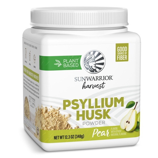 [BRSRGFD2DECGEELP] Sunwarrior Organic Psyllium Husk Powder Plant-Based Fiber for Gut Health & Regularity, Supports Digestion & Satiety, Certified Organic, Gluten-Free, Non-GMO, Keto-Friendly 50 Servings, Pear Flavored