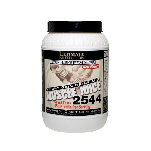 [BRSWIZT4OQGR4DD2] Ultimate Nutrition Muscle Juice 2544 Supplement, 4.96 lbs, Cookies and Cream