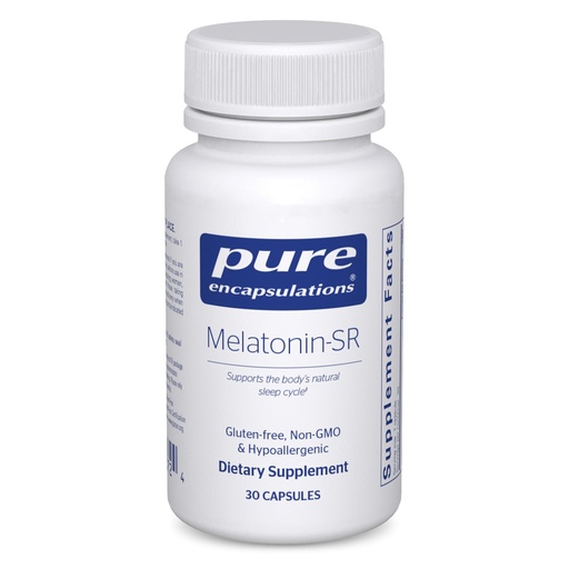 [BRSRMFAPCQOROD3P] Pure Encapsulations Melatonin-SR - Extended Release Melatonin - Supports Restful Sleep* - Sleep Supplement - Gluten Free & Vegan - 30 Capsules