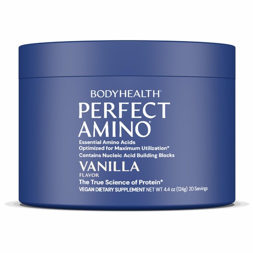 [BRSRAHQROJ5WK3LV] BodyHealth PerfectAmino - BCAA and EAA Powder for Pre and Post Workout - Amino Acid Energy Drink for Men and Women to Support Lean Muscle and Recovery - Vanilla - 20 Servings