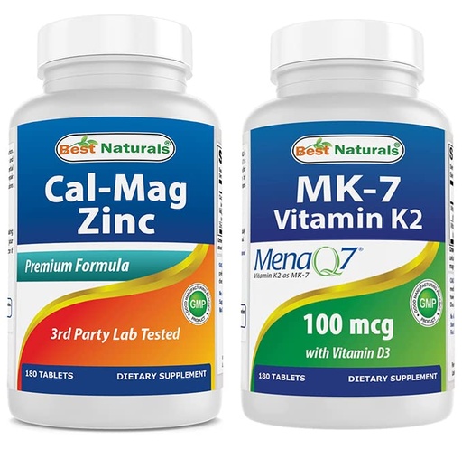 [BRSRMBT4OUIQIFA6] Cal MAG ZINC & Vitamin K2 (MK7) with D3