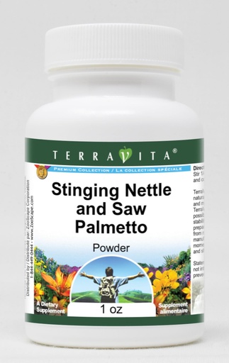 [BRSWI2QRPMBQMHTC] Terravita Stinging Nettle and Saw Palmetto Powder (1 oz, ZIN: 513891)