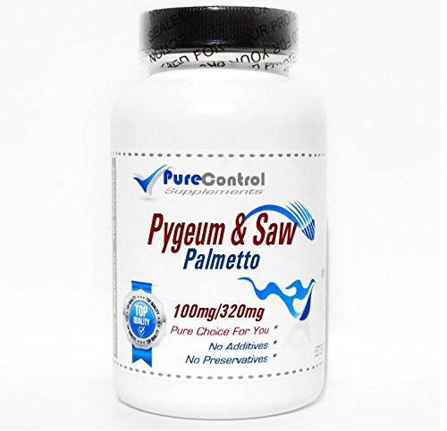 [BRSWKZI7A4DRSCY3] Pygeum 100mg & Saw Palmetto 320mg Standardized Extract // 100 Capsules // Pure // by PureControl Supplements