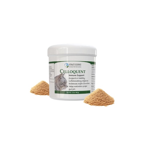[BRSRM2Q7AANQMF34] Vitality Science Celloquent for Cats | Enhanced Immune Support Formula | Maintains Proper Gut pH | Boosts Organ Function | Aids Cleansing and Healthy Inflammatory Response