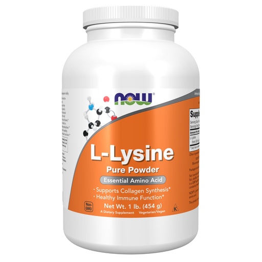 [BRSWIY32BQNBUFTA] NOW Foods Supplements, L-Lysine (L-Lysine Hydrochloride) Powder, Supports Collagen Synthesis*, Amino Acid, 1-Pound