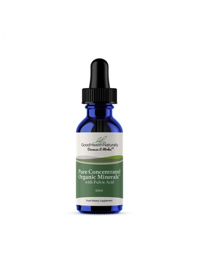 [BRSWG2YNCVYWECI7] Naturally Better Pure Concentrated Organic Minerals - Nutrient Supplement, Trace Minerals with Fulvic Acid | 60mL - Good Health Naturally