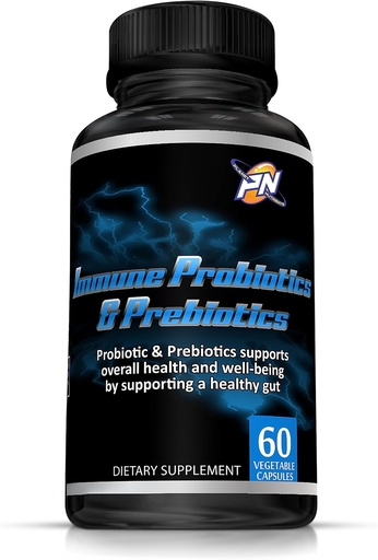 [BRSRO2YOPMMA2HIZ] Immune Probiotics and Prebiotics - Supports Gut Health and Overall Wellbeing (60 Capsules)