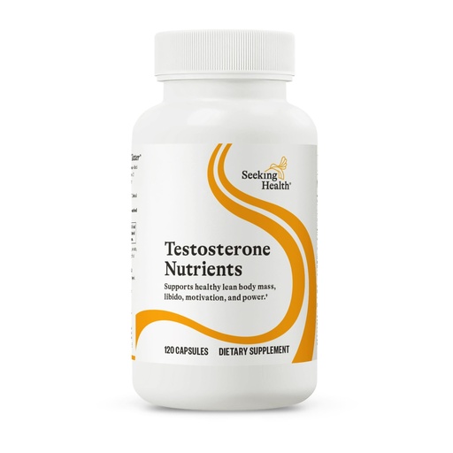 [BRSREZYYCB4G2ELH] Seeking Health Testosterone Nutrients - Healthy Hormonal Balance for Men & Women† - Supports Muscle, Energy & Memory† - Supports Sperm Health & Motivation† - 120 Capsules
