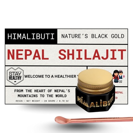[BRSRAAA2CN7AMCLD] Nepal Shilajit Resin 20g Pure Himalayan Shilajit for Men & Women shilajit Wellness nest Pure Resin Organic WHO-GMP Certified Organic Testosterone Wellness 85+ Trace biolabs Silajit