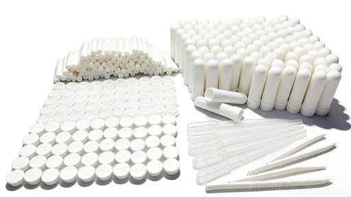 [BRSWYYY2CAPQ4DYU] 100PCS Essenial Oil Aromatherapy Blank Nasal Inhtaler Tubes (Includes 100 inhalers+110 unscented Wicks+5 Plastic Droppers+2Plastic Tweezers)