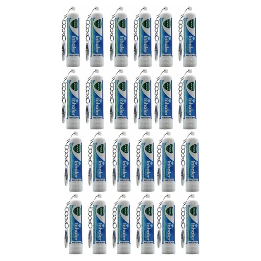 [BRSREATYDF7AE2YY] Inhaler Stick for Stuffy Nose and Nasal Congestion Relief, Portable Menthol Vapor Decongestant, Easy-to-Use Sinus Inhaler, Value Pack of 24