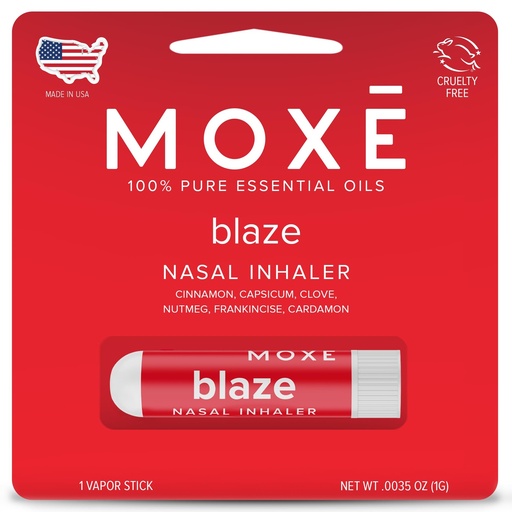 [BRSROAL6CQBBOYL3] MOXE Blaze Nasal Stick | Calming Comfort + Mental Balance | Thieves Oil Inhaler Provides Soothing Spicy Sensation | Aromatherapy Inhaler with 100% Pure Essential Oils, Frankincense (1 Pack)