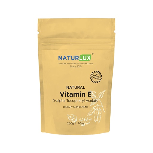 [BRSRMZIZCEBAKFYU] D-Alpha Tocopheryl Acetate, Vitamin E, 200g (0.4lb), Gluten Free, Vegetarian Capsules, Soy Free & Non-GMO, 7.05 Ounce (Pack of 1)