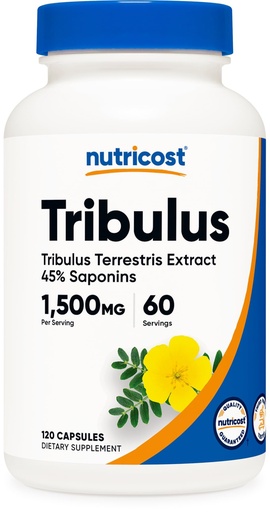 [BRSWKED7CQIRMGY5] Nutricost Tribulus Terrestris Extract 1500mg, 120 Capsules - 60 Servings (750mg Per Cap), Non GMO & Gluten Free