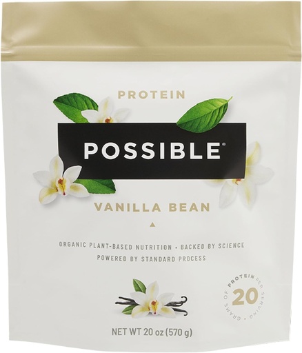 [BRSROZLRB4MAAYDV] Protein Powder Vanilla Bean - 20g de Vegan, Plant-Based Protegin - No-GMO, no-Dairy, Guten-Free - 3. 5g de BCAAs - 9 sencial Aidino Active Aids - 15Day, 1 Bay, 15ving