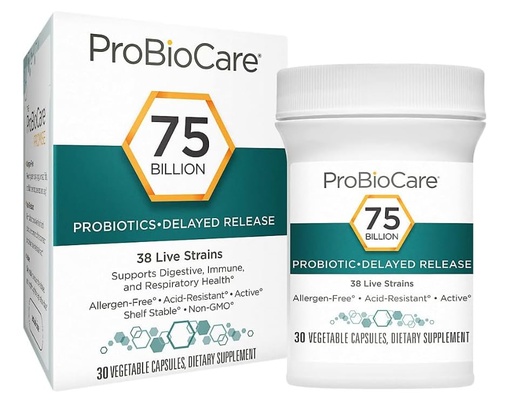 [BRSWYZQDBMPGEE3O] Probiotic - 75 Billion CFUs - Supports Digestive Health (30 Vegetable Capsules)