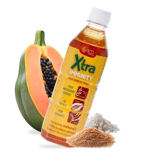 [BRSWIYQ5BZ5WMFIZ] SCD Probiotics Xtra Immunity – Bio-Fermented Postbiotic Liquid Supplement with Rice Bran | Daily Nutritional Boost for Gut & Immune Health | Safe for Pregnant Women, Infants & Children, 16.9 fl.oz.