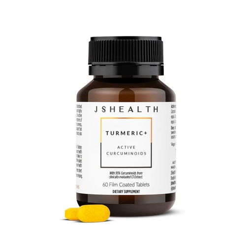 [BRSREELQOBYREHIV] JSHealth Turmeric Curcumin Supplement with C3 Complex. 500mg Curcuminoids for Joint Support and Wellness. No Black Pepper Needed. By Nutritionist Jessica Sepel (60 Tablets)