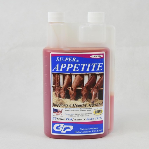 [BRSROHQOBMPAI2QU] SU-PER Appetite Supplement for Horses - Equine Appetite Booster Liquid Feed Supplement - Vitamin Support for Healthy Appetite - 1 Quart