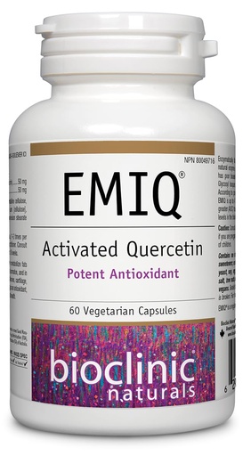 [BRSWIFI2CMFAKCL6] Bioclinic Naturals - EMIQ Activated Quercetin, 60 vcaps