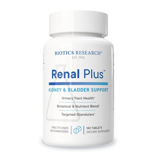 [BRSWGGQHCMOQ4G3X] Biotics Research Renal Plus – Botanical, Glandular and Nutritional Support for Optimal Renal Function. Kidney Health & Supports Urological Function –Ulva ursi, Buchu Leaf, Echinacea, Cranberry–180Tabs