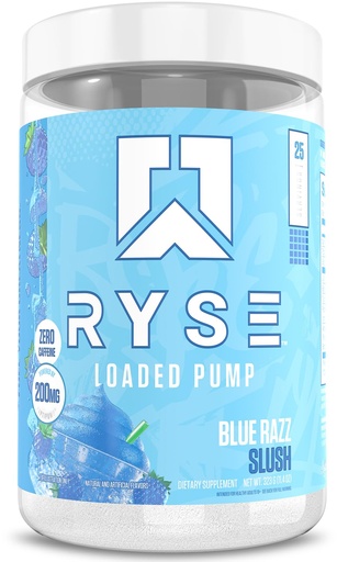 [BRSRGCDRPNYAMEI4] Ryse Loaded Pump Pre Workout Powder - Blue Razz Slush - No Caffeine Stimulant Free Formula for Pump, Power & Endurance - L-Citrulline, PeptiPump, Betaine Anhydrous, Taurine & AstraGin - 25 Servings