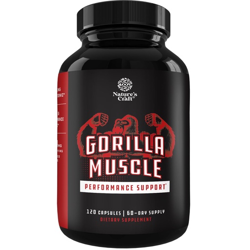 [BRSRAAQOAUJRE2DA] Extra Strength Testosterone Booster for Men - Herbal Testosterone Supplement for Men with Horny Goat Weed Maca Root Tongkat Ali and Saw Palmetto Extract for Muscle Enlargement Stamina & Strength 120Ct