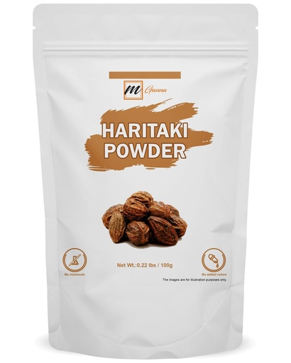 [BRSROZL5CICGYFLG] 100% Natural Harad/Haritaki/Terminalia Chebula Powder for Skin Care 0.22 LBS / 100 GMS