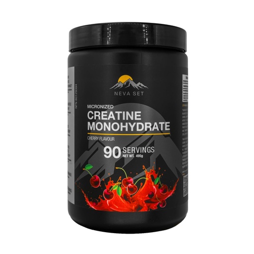 [BRSW2AL7CAARQ3Y3] Micronized Creatine Monohydrate by NevaSet, 3-Month Supply of 5000mg Creatine supplement for muscle growth, increased strength, enhanced energy, improved athletic performance, cognitive health. Cherry