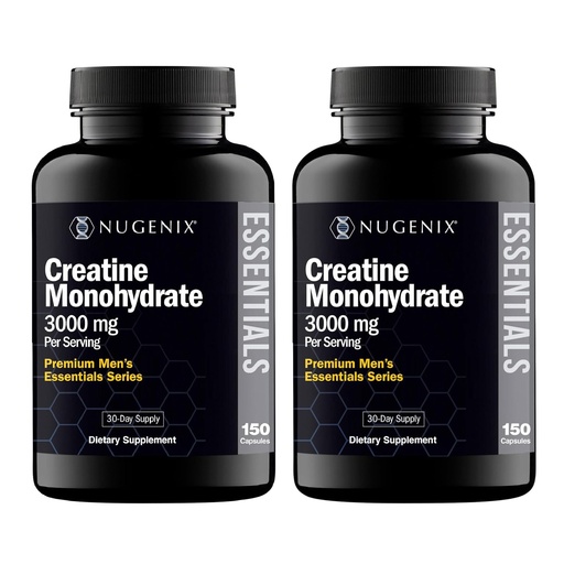 [BRSREEL5O4CWCH3X] Nugenix Essentials Premium Creatine Monohydrate Pills Supplement, 3000mg, 300 Capsules