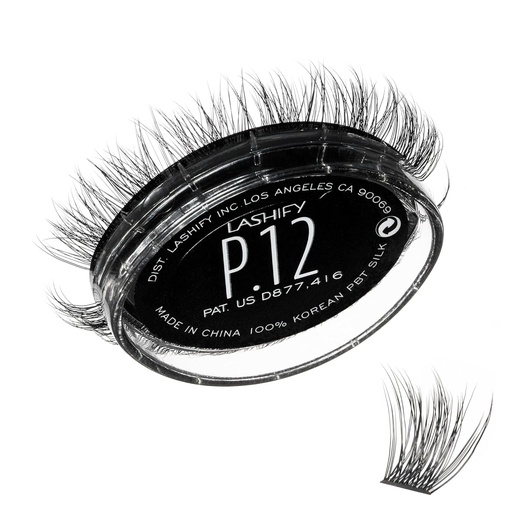 [BRSROBQCDEIBGFDX] Lashify Plushy 12mm Gossamer Lashes in Black, Easy DIY False Lashes for a Voluminous Yet Still Natural Look
