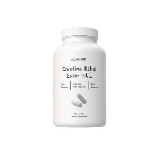 [BRSREEI5DEFGMAY6] Creatine Ethyl Ester HCI Pills, 7X Concentrated vs Monohydrate Powder, Cognitive, Energy, Muscle, Recovery Support for Men & Women | Only 1 Ingredient | Creatine HCI Capsules 240 Servings
