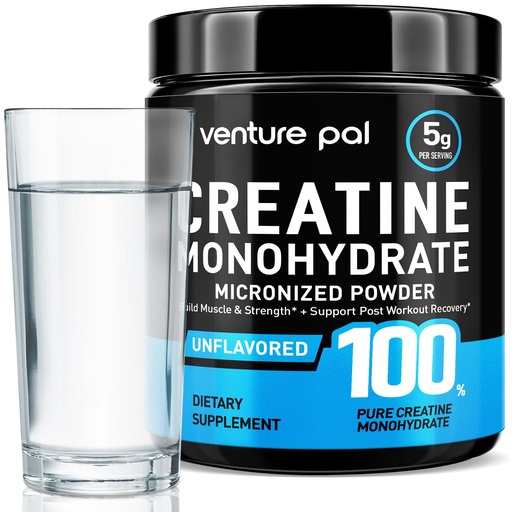 [BRSREFIKOQFREDTX] Venture Pal Creatine Monohydrate – Micronized, Unflavored Powder for Men and Women, Workout & Performance Support