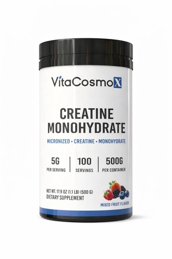 [BRSRGBD3OB7QODT2] Creatine Monohydrate Micronized Powder 500G, 5000mg Per Serv (5g) - 100 Servings, 17.9 Oz