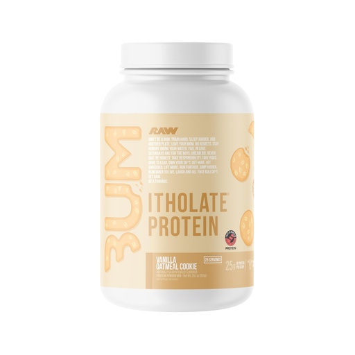 [BRSW2GIBBYPRQHQY] RAW Whey Isolate Protein Powder, Vanilla Oatmeal Cookie (CBUM Itholate Protein) - 100% Grass-Fed Sports Nutrition for Muscle Growth & Recovery - Low-Fat, Low Carb, Naturally Flavored - 25 Servings