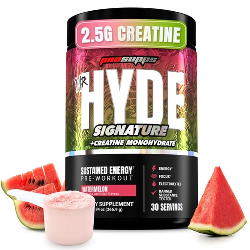 [BRSREBIHBZ5WKCTB] ProSupps Mr. Hyde Signature V2, Pre Workout Powder with Creatine, Beta Alanine & Caffeine - Performance, Energy & Hydration - Clean Fitness & Gym Supplements for Men & Women (Watermelon, 30 Servings)