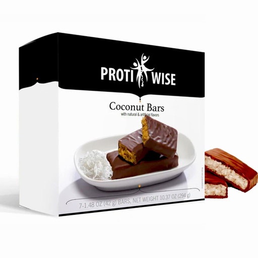 [BRSRA2QDBEBBY3LX] ProtiWise Protein Bar – 15g Protein, Low Carb, Low Sugar, High Fiber, Low Calorie Meal Replacement Nutrition Bar, Healthy Snack for Weight Management Diet (Coconut, 7 Count)