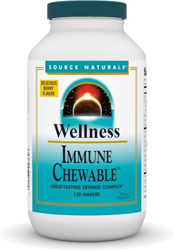 [BRSWIYLQCUOGIGDO] Source Naturals Wellness Immune Chewable, Great-Tasting Defense Complex*, 120 Wafers