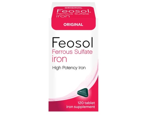 [BRSWKZLZBQNQ2AY7] Feosol Ferrous Sulfate, 120 Count Pack of 6