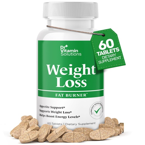 [BRSRACTRB57BO2DO] Fat Burner for Women & Men - Weight Loss Supplements with Green Tea Extract, Chromium, Vitamin B6 - Energy Booster, Belly Fat Burner & Appetite Suppressant Diet Pills - 60 Tablets