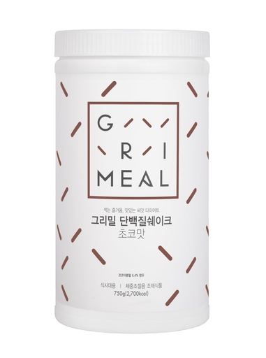 [BRSREFQOOZYQEH3B] GRIMEAL Meal Replacement Shake ㅣ 12 Flavors for Daily Nutrition ㅣ High Protein Low Sugar Formula ㅣ Plant & Whey Protein Blend ㅣ Includes 11 Vitamins & Minerals ㅣ Choco 750g Powder