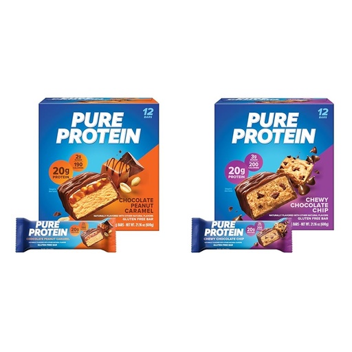 [BRSROBQCC55QGGTX] Pure Protein Bars, High Protein, Nutritious Snacks to Support Energy & Bars, High Protein, Nutritious Snacks to Support Energy, Low Sugar